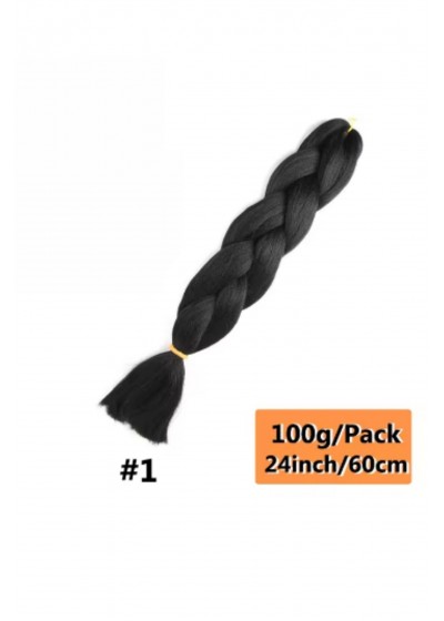 Sentetik Örgülük Saç 100 Gr. - Siyah