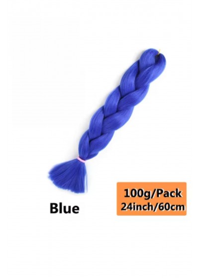 Sentetik Örgülük Saç 100 Gr. - Koyu Mavi